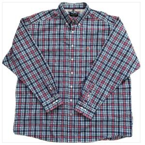Ariat Pro Series Blue Red Plaid Long Sleeve Button Shirt Men’s Sz XXL Tall - EUC